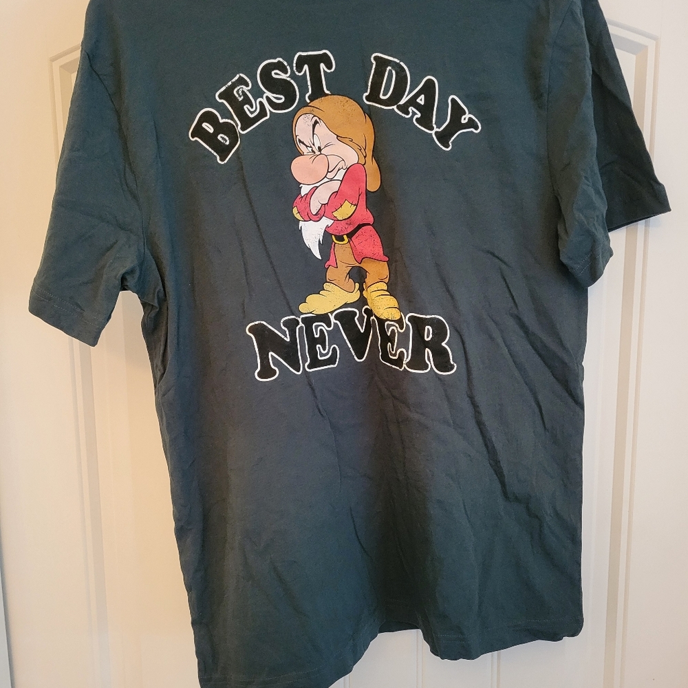 Disney Parks Grumpy Best Day Never T Shirt 2024 Size Medium